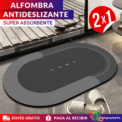 PROMO 2X1 ALFOMBRA DE BAÑO ANTIDESLIZANTE SÚPER ABSORBENTE